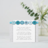 ブルーボタン挿入カード ポストカード (スタンド正面)