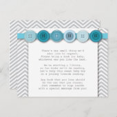 ブルーボタン挿入カード ポストカード (正面/裏面)