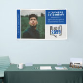 ブルーボックスとフォト卒業バナー 横断幕 (トレードショー)