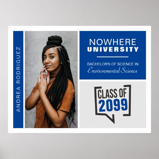 ブルーボックス&フォト卒業ポスター ポスター (正面)