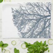 ブルーボトムツリーズトロピカルボホ キッチンタオル (折り畳み)