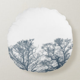 ブルーボトムツリーズトロピカルボホ ラウンドクッション