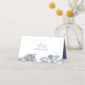 ブルーボトムツリートロピカルボホ結婚ズ プレイスカード (裏面)