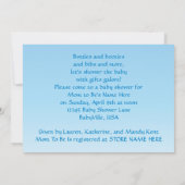 ブルーボトルベビーシャワー招待状 招待状 (裏面)