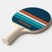 ブルーボトル エコー アクロス ストライピング ウィズ ネーム 卓球ラケット (正面アングル)