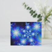 ブルーボナンザカワイイクール抽象芸術 ポストカード (スタンド正面)