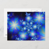 ブルーボナンザカワイイクール抽象芸術 ポストカード (正面/裏面)