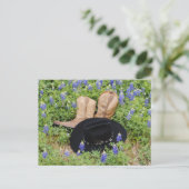 ブルーボネットの中で迷ったポストカード ポストカード (スタンド正面)