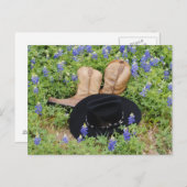 ブルーボネットの中で迷ったポストカード ポストカード (正面/裏面)