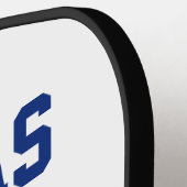 ブルーボネットオースティンダラスフローラテシャン国旗 ピックルボールラケット (左詳細)