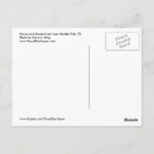 ブルーボネットハウス, マーブルフォールズ, テキサス州 ポストカード (裏面)