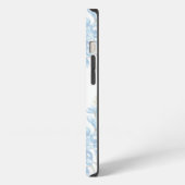 ブルーボネット柄 iPhoneケース (左側面)