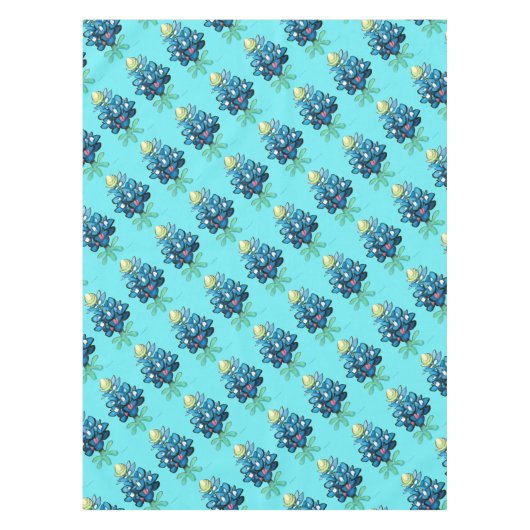 ブルーボネット テーブルクロス (正面)