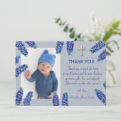 ブルーボネモダンツダスティブルークロスボーイバプテスマ サンキューカード (スタンド正面)