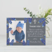 ブルーボネモダンツダスティブルークロスボーイバプテスマ サンキューカード (スタンド正面)