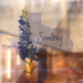 ブルーボパーソナライズされたネットテキサス州 ウィンドウサイン (シート2)