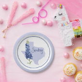 ブルーボパーソナライズされたネットテキサス州 ペーパープレート (パーティー)