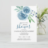 ブルーボヘミアンバラブライダルシャワー招待 招待状 (スタンド正面)
