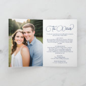 ブルーボホバラ写真&詳細ジャストラブ結婚ズ 招待状 (内部)