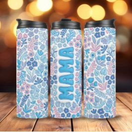 ブルーボホフラワーズ3Dインバレートママ タンブラー