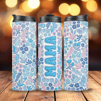 ブルーボホフラワーズ3Dインバレートママ タンブラー