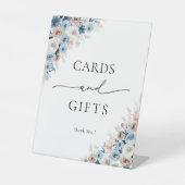 ブルーボホフローラカードとギフトサイン 台座サイン (正面)