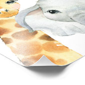 ブルーボホフローラサファリベイビーシャワーウェルカムサイン フォトプリント (角)