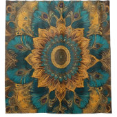 ブルーボホフローラシャワーカーテン シャワーカーテン (正面)