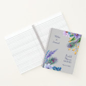 ブルーボホフローラブライダルシャワーゲストブック ノートブック (内部)