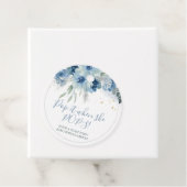 ブルーボホフローラベビーシャワーポップ・アートのItメッセージカード フェイバータグ (インサイチュ)