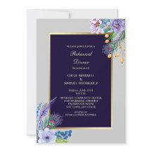 ブルーボホフローラ結婚のリハーサル招待状