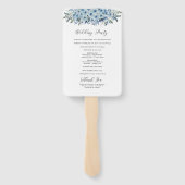 ブルーボホフローラ結婚式 プログラム ハンドファン (裏面)