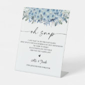 ブルーボホブライダルシャワーオースナップサイン 台座サイン (正面)