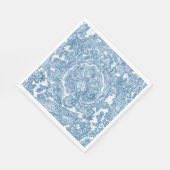 ブルーボホペイズリーパターン スタンダードランチョンナプキン (角)