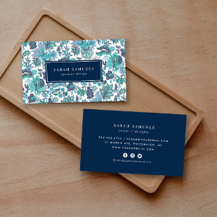 ブルーボホヴィンテージフローラ 名刺