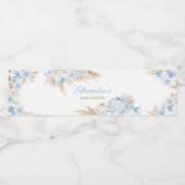 ブルーボホーカボチャ赤ちゃんシャワー ペットボトルラベル (シングルラベル)