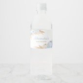 ブルーボホーカボチャ赤ちゃんシャワー ペットボトルラベル (正面)