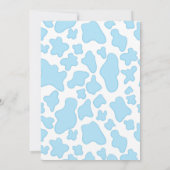 ブルーボホーホーホーホーホビーボーイベビーシャワー招待状 招待状 (裏面)