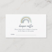 ブルーボホーレインボーおむつラッフルチケット エンクロージャーカード (正面)