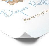 ブルーボホー我々はbearly待つことができるおむつラッフル ポスター (角)