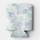 ブルーボホ咲き花フローラ絞り染め模様 缶クーラー (裏面)