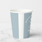 ブルーボモダンイベビーQベビーシャワーBBQ 紙コップ (右)