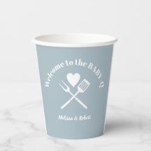 ブルーボモダンイベビーQベビーシャワーBBQ