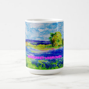 ブルーボンの山の花 コーヒーマグカップ