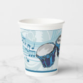 ブルーボンゴドラムミュージック 紙コップ (正面)
