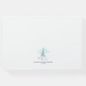 ブルーボンジュールベベエッフェルタワーベビーシャワー ゲストブック (裏面)