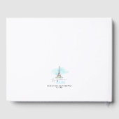 ブルーボンジュールベベエッフェルタワーベビーシャワー ゲストブック (裏面)