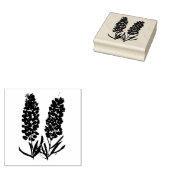 ブルーボンツフラワーズワイルドフラワーズルパンテキサス州 ラバースタンプ (押印)