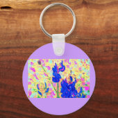 ブルーボンネットがアップ キーホルダー (正面)