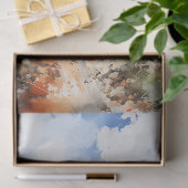 ブルーボンネットとテキサス州・デコページの古い納屋 薄葉紙 (ギフト)